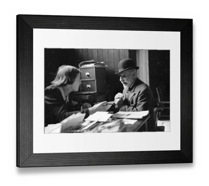 Framed Print : Helping Client Framed Print : Helping Client