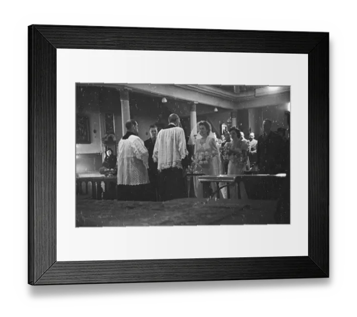 Framed Print : Landis Taking Vows Framed Print : Landis Taking Vows