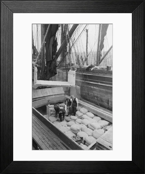 Framed Print : Unloading Cement Framed Print : Unloading Cement