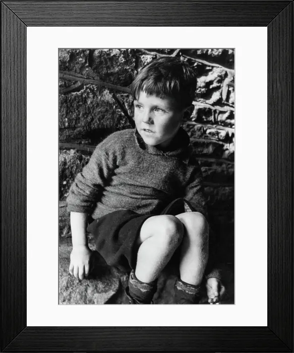 Framed Print : Welsh Boy. A little boy in south Wales, 1943 Framed Print : Welsh Boy. A little boy in south Wales, 1943