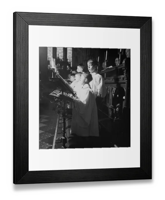 Framed Print : Singing Choristers Framed Print : Singing Choristers