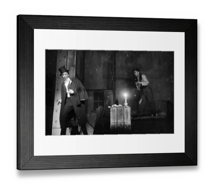 Framed Print : Gun Stalking