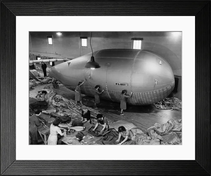 Framed Print : Barrage Balloon Framed Print : Barrage Balloon