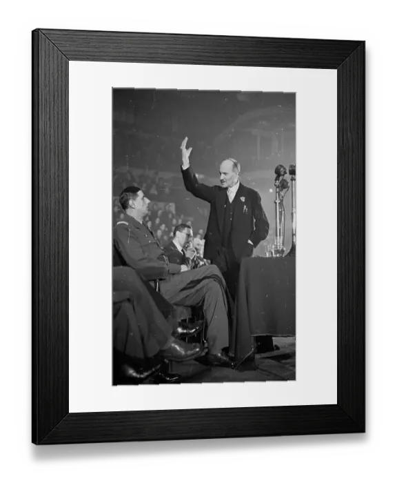 Framed Print : De Gaulle Praised Framed Print : De Gaulle Praised