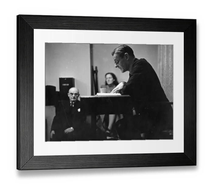 Framed Print : TS Eliot Reads Framed Print : TS Eliot Reads