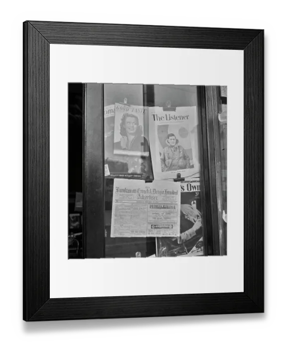 Framed Print : One Man Newspaper Framed Print : One Man Newspaper