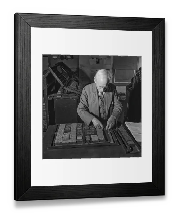 Framed Print : One Man Newspaper Framed Print : One Man Newspaper