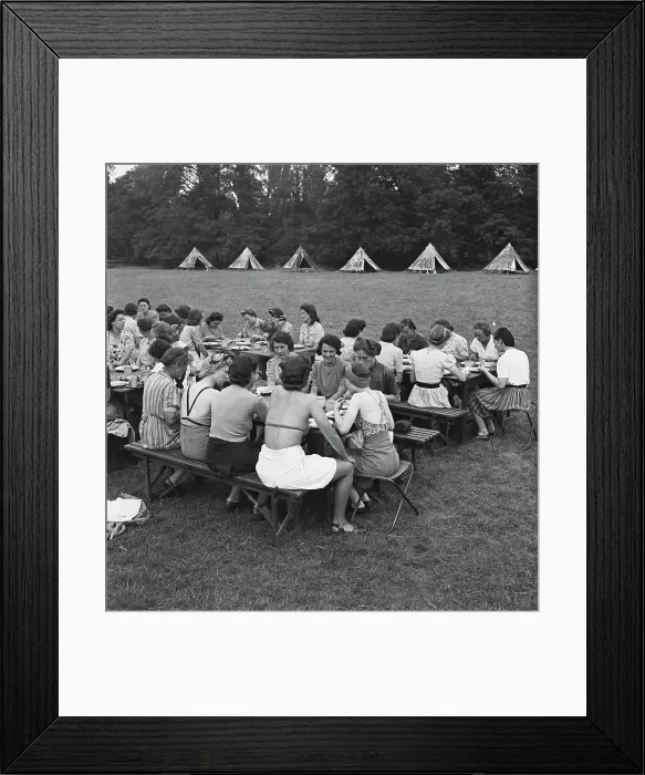 Framed Print : Holiday Camp For War Workers Framed Print : Holiday Camp For War Workers