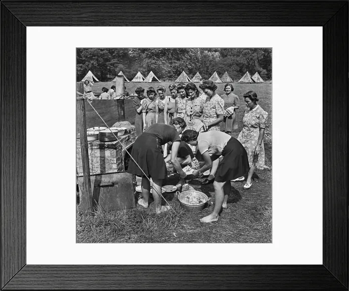 Framed Print : Holiday Camp For War Workers