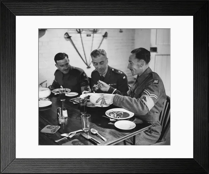 Framed Print : Officer Lunch Framed Print : Officer Lunch