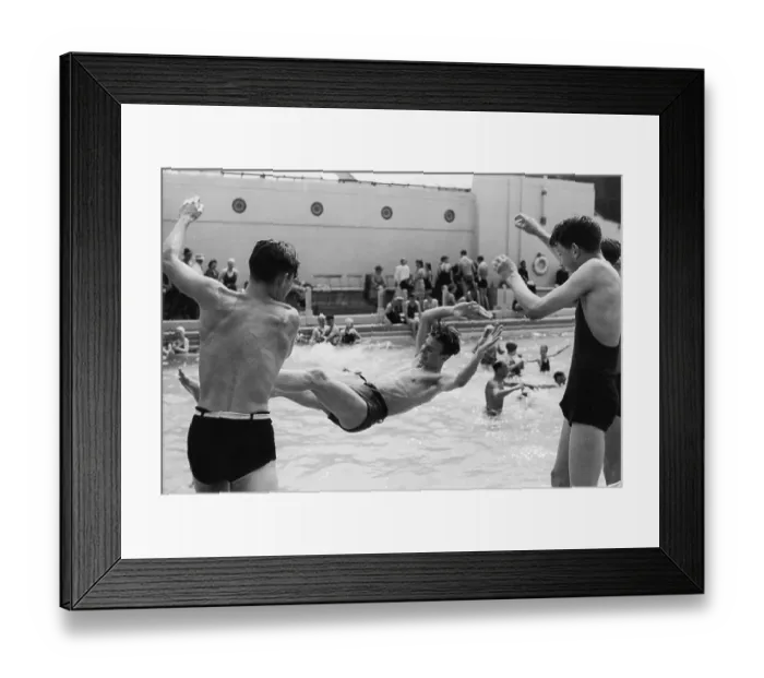 Framed Print : Outdoor Pool
