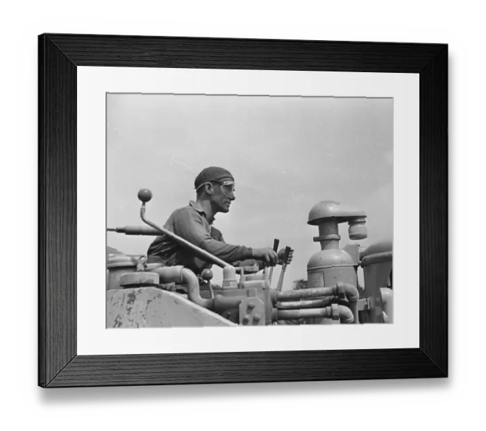 Framed Print : Mechanical Mining