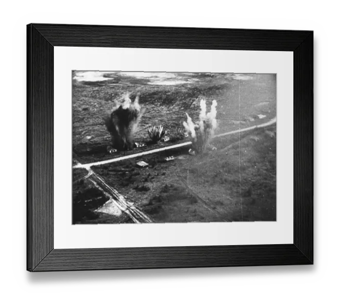 Framed Print : Exploding Bombs Framed Print : Exploding Bombs