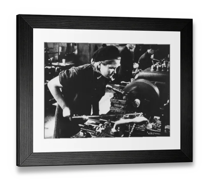 Framed Print : Factory Worker Framed Print : Factory Worker