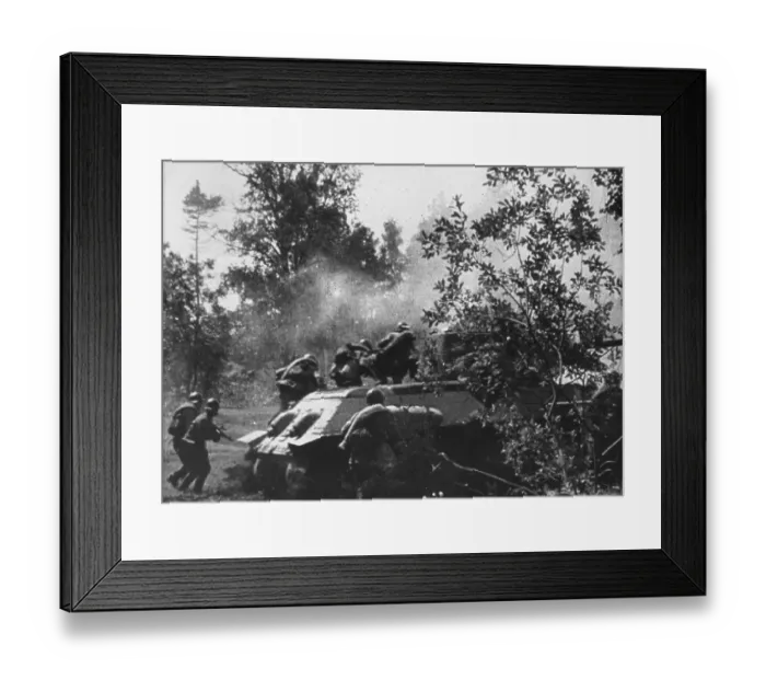 Framed Print : Riflemen Attack Framed Print : Riflemen Attack