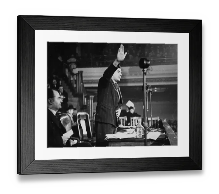 Framed Print : Bevan Speaking Framed Print : Bevan Speaking