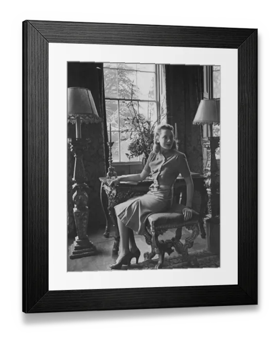 Framed Print : Deborah Kerr's Utility Dress Framed Print : Deborah Kerr's Utility Dress