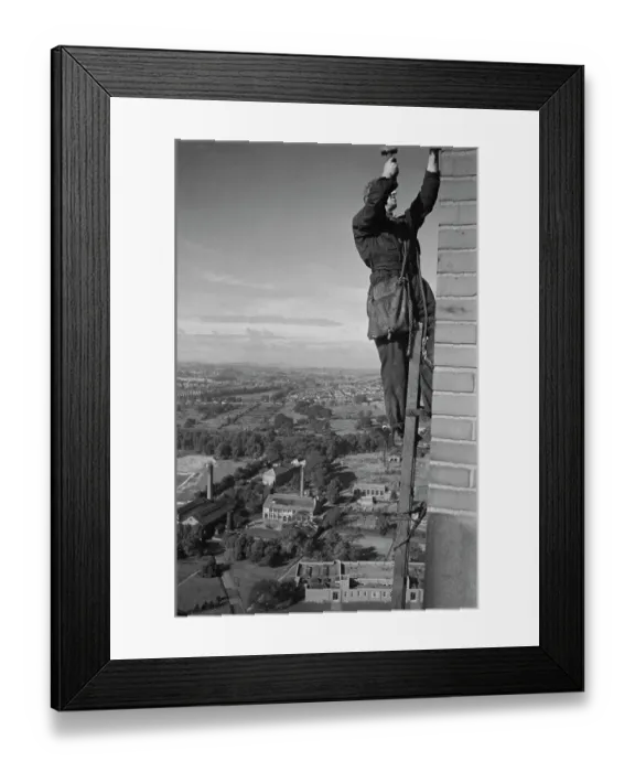 Framed Print : A Steeplejack, 1942 Framed Print : A Steeplejack, 1942
