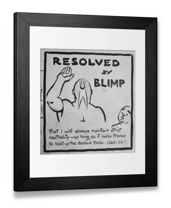 Framed Print : Colonel Blimp Framed Print : Colonel Blimp