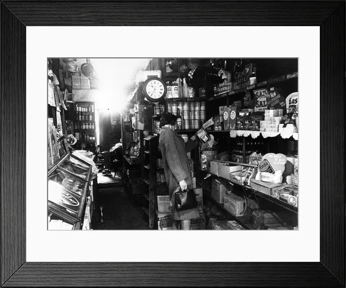 Framed Print : Wartime Grocer