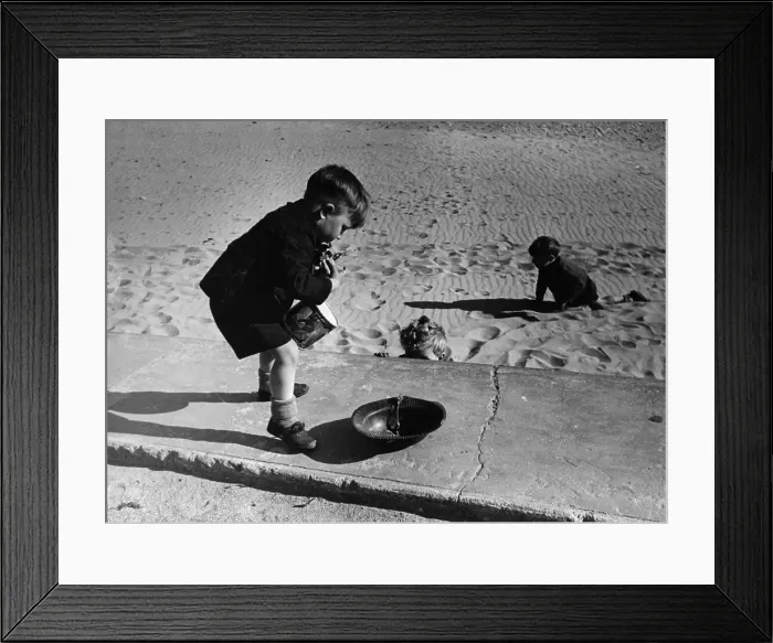 Framed Print : Children On Beach Framed Print : Children On Beach