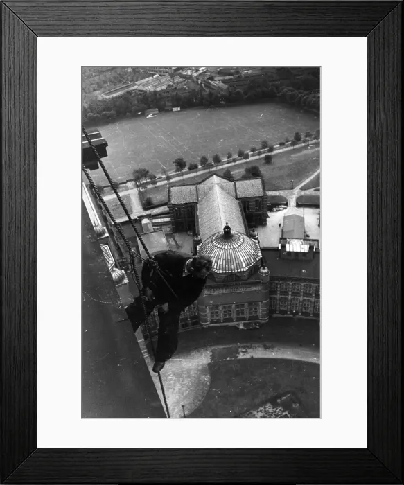 Framed Print : Steeplejack Working Framed Print : Steeplejack Working