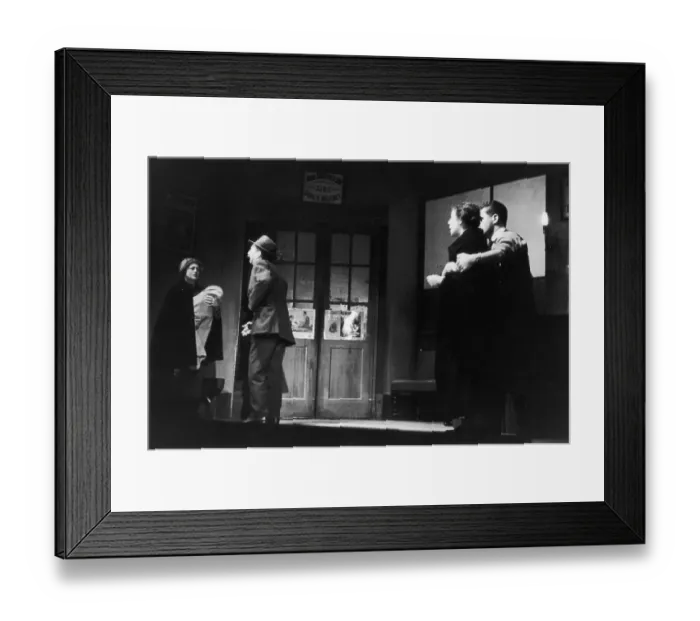 Framed Print : Pub Scene. A scene from an Abbey Theatre production of Sean O'Casey's The Framed Print : Pub Scene. A scene from an Abbey Theatre production of Sean O'Casey's The