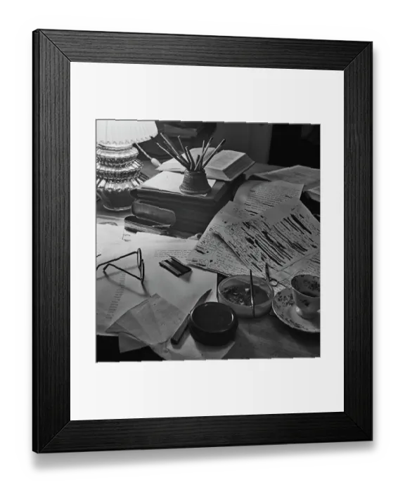 Framed Print : Robert Graves Desk Framed Print : Robert Graves Desk