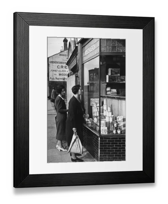Framed Print : Wartime Grocer Framed Print : Wartime Grocer