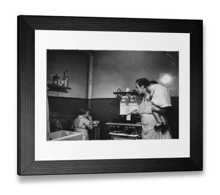 Framed Print : Cooking Mother Framed Print : Cooking Mother