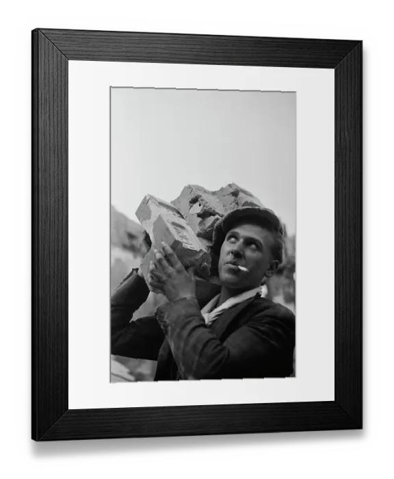 Framed Print : Demolition Worker