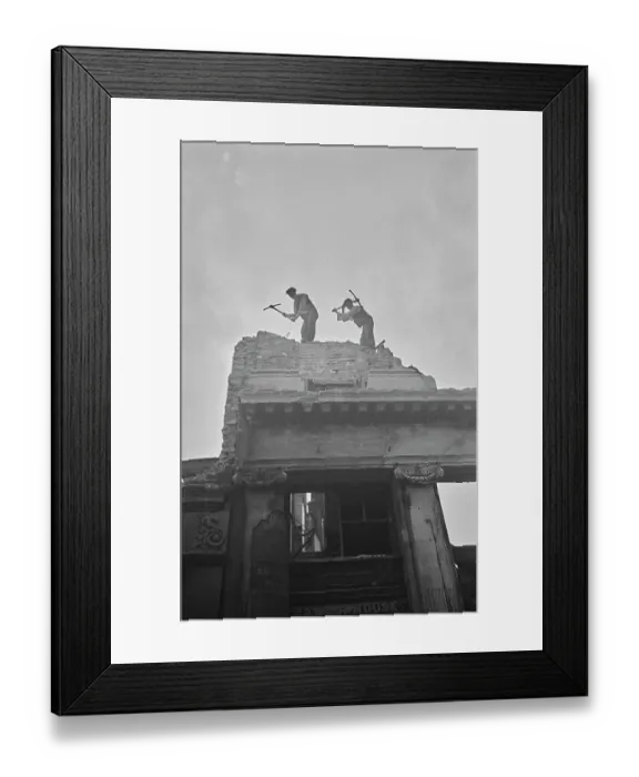 Framed Print : Demolition In Progress Framed Print : Demolition In Progress