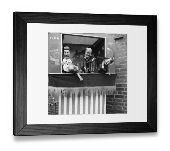 Framed Print : Political Punch And Judy