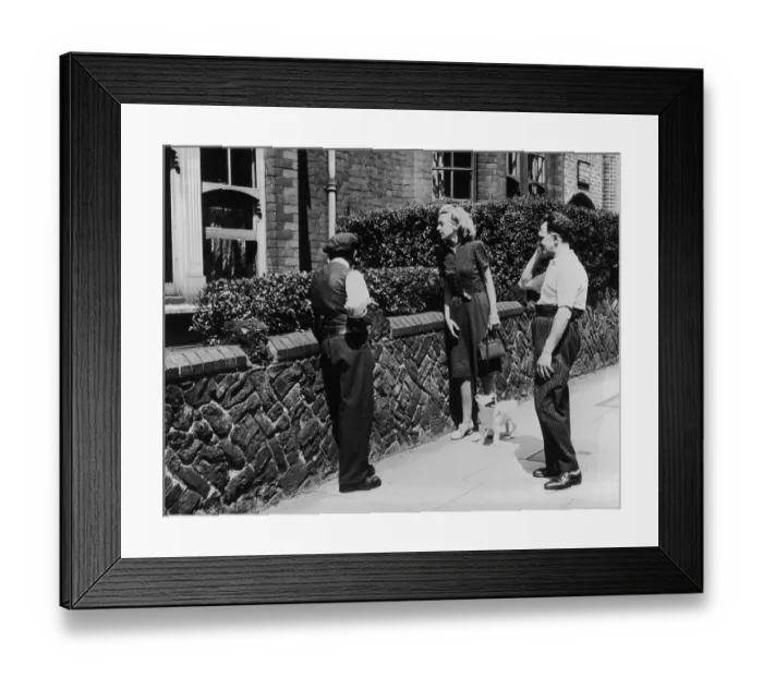 Framed Print : Listening To Churchill Framed Print : Listening To Churchill