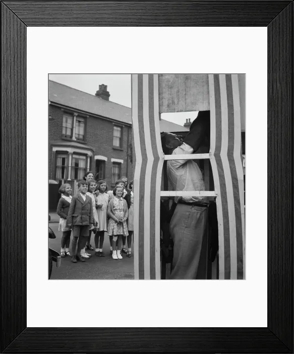 Framed Print : Satirical Puppet Show