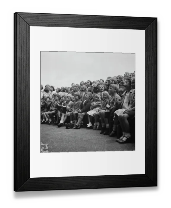 Framed Print : Satirical Puppet Show