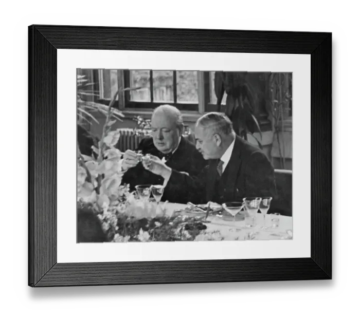 Framed Print : Churchill And Soviet Ambassador Framed Print : Churchill And Soviet Ambassador