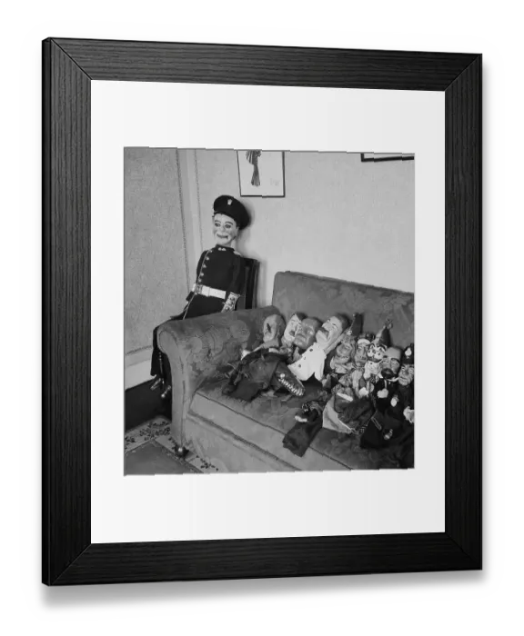 Framed Print : Satirical Puppet Show Framed Print : Satirical Puppet Show