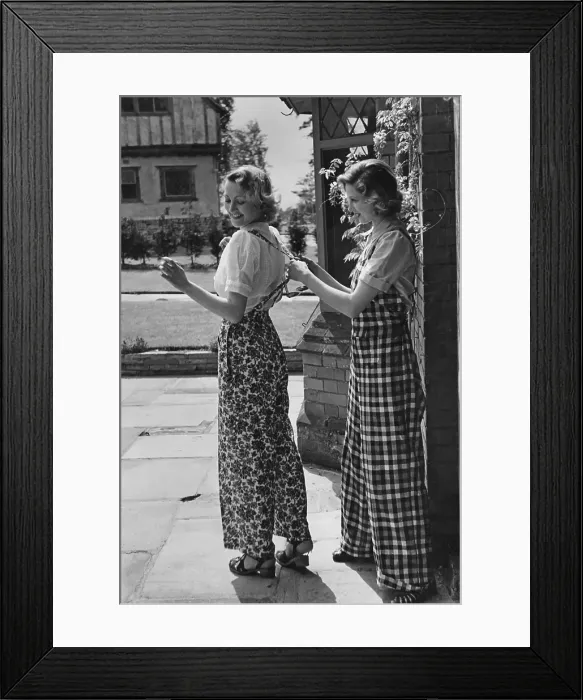 Framed Print : Dungaree Fashions