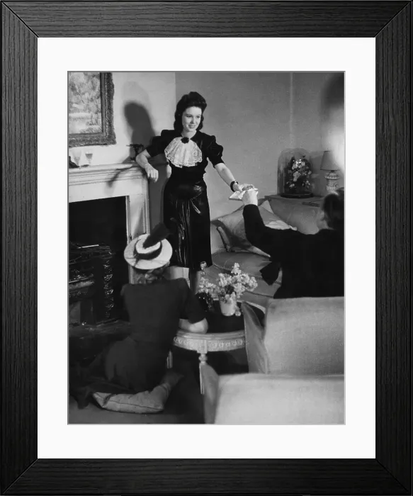 Framed Print : Frock Made From Dinner Gown