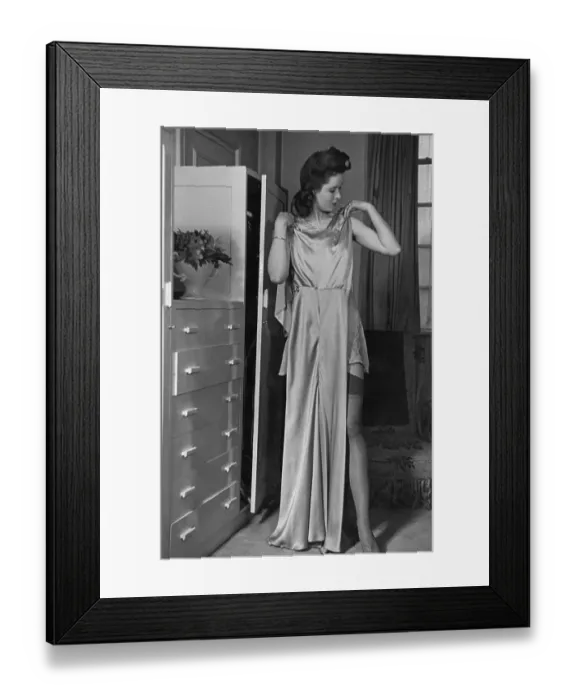 Framed Print : Redundant Evening Gown