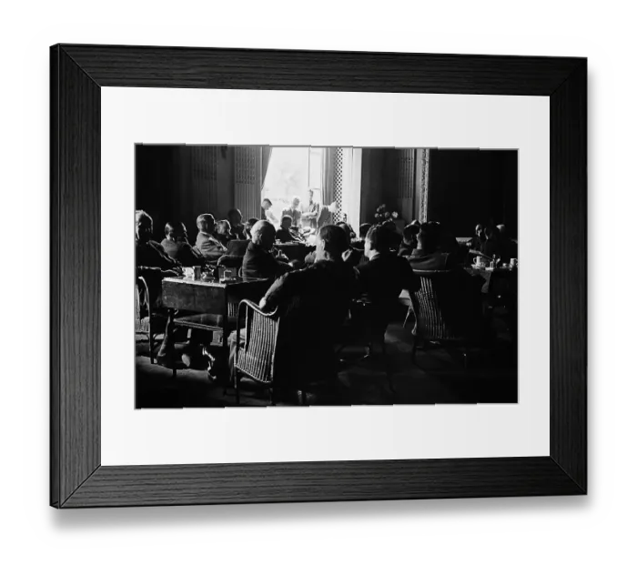 Framed Print : Listening To Churchill Framed Print : Listening To Churchill