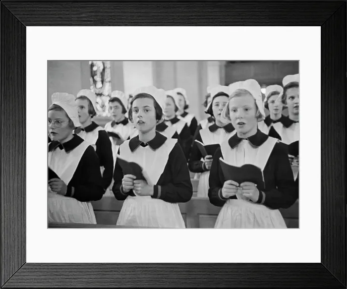 Framed Print : Girls At Foundling Hospital Framed Print : Girls At Foundling Hospital