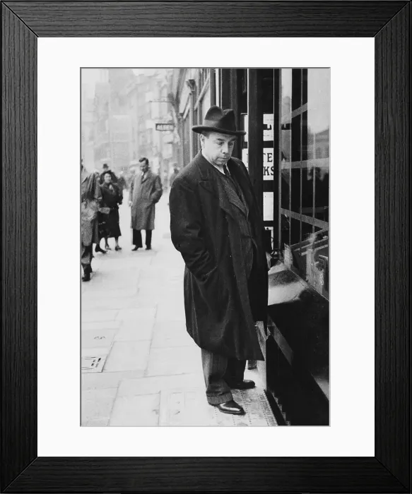 Framed Print : J. B. Priestley In Oxford Framed Print : J. B. Priestley In Oxford