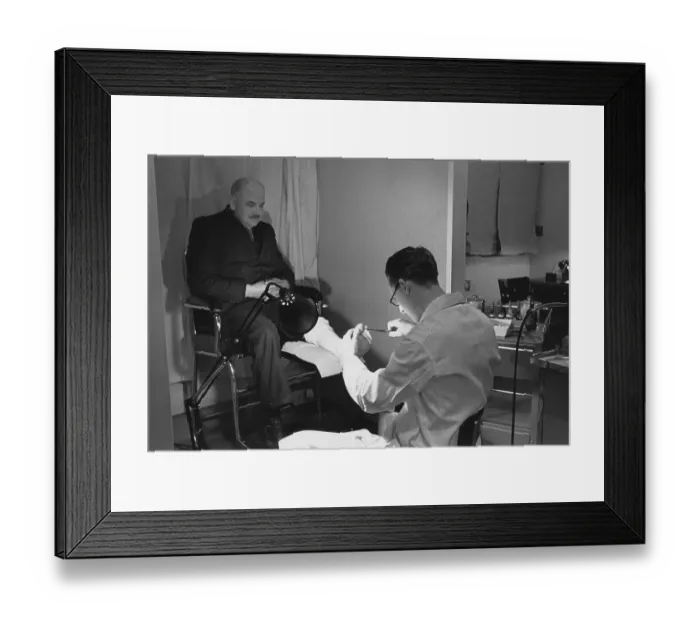 Framed Print : Chiropodist At Work Framed Print : Chiropodist At Work