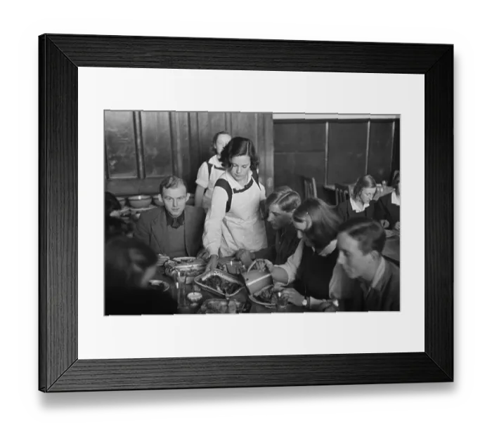 Framed Print : School Meal Framed Print : School Meal