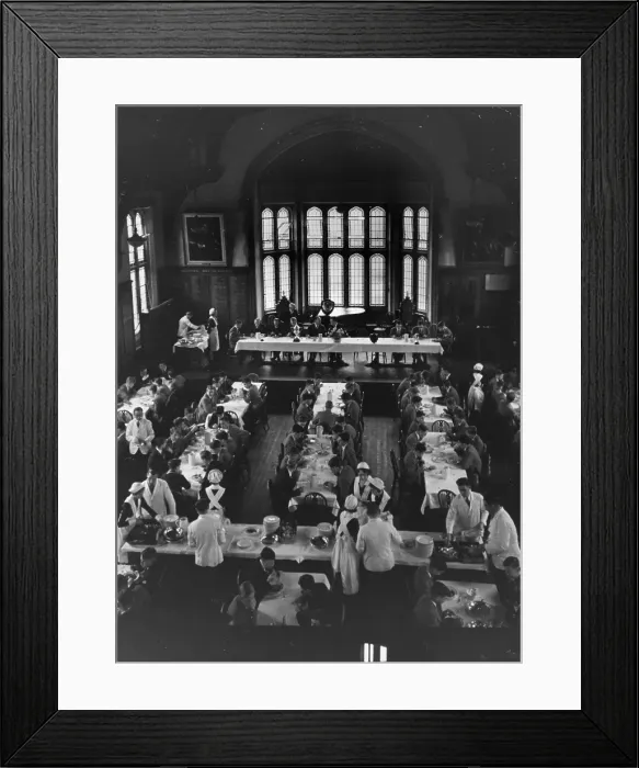 Framed Print : School Dining Hall Framed Print : School Dining Hall