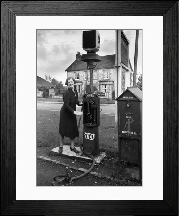 Framed Print : Petrol Attendant Framed Print : Petrol Attendant