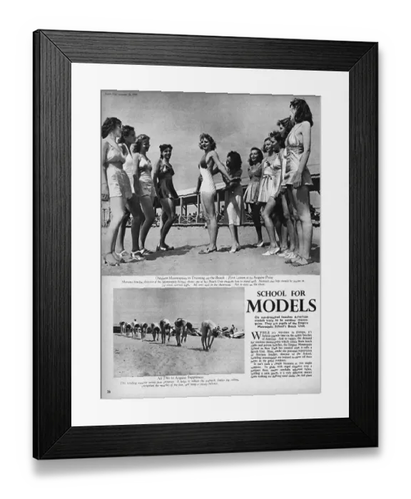 Framed Print : School For Models