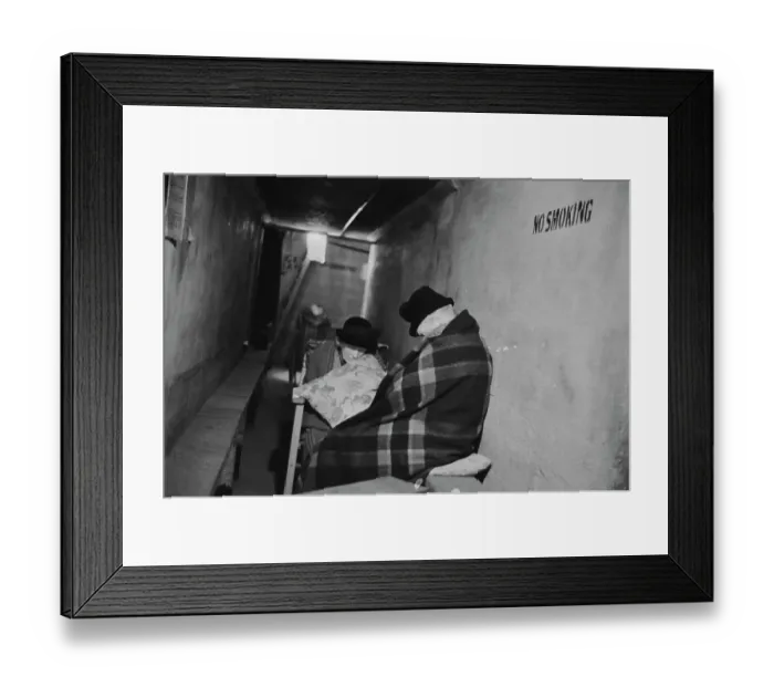 Framed Print : Sleeping Through The Blitz Framed Print : Sleeping Through The Blitz